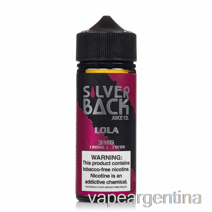 Lola - Jugo De Espalda Plateada Co. - 120ml 0mg Vape Descartable